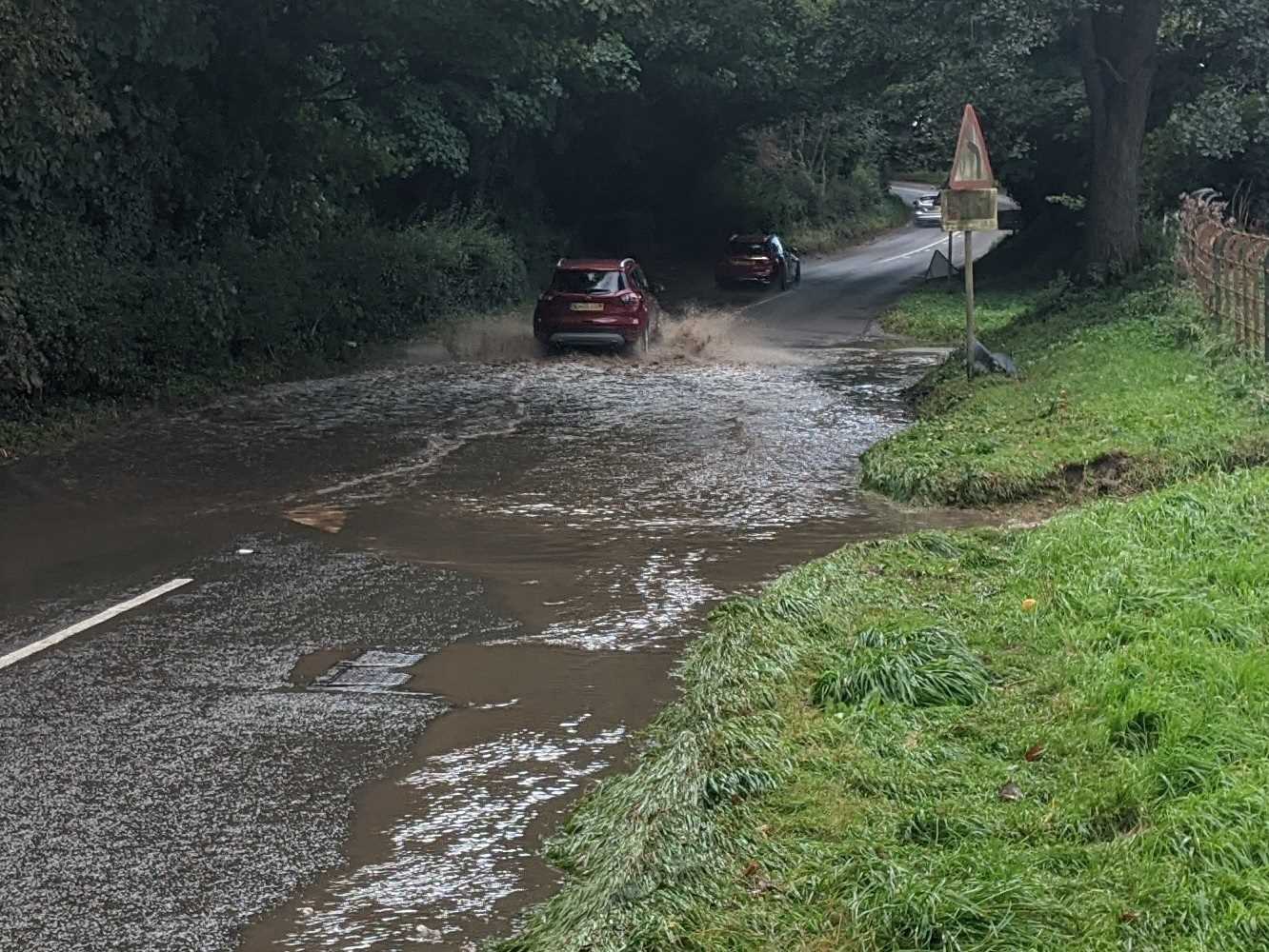 A529 flooding at Mill Lane, October 4th